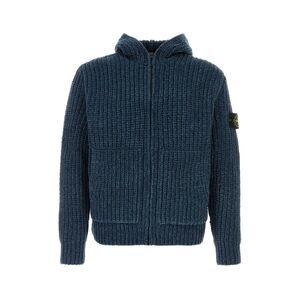 Stone Island Men Blue Cotton Cardigan